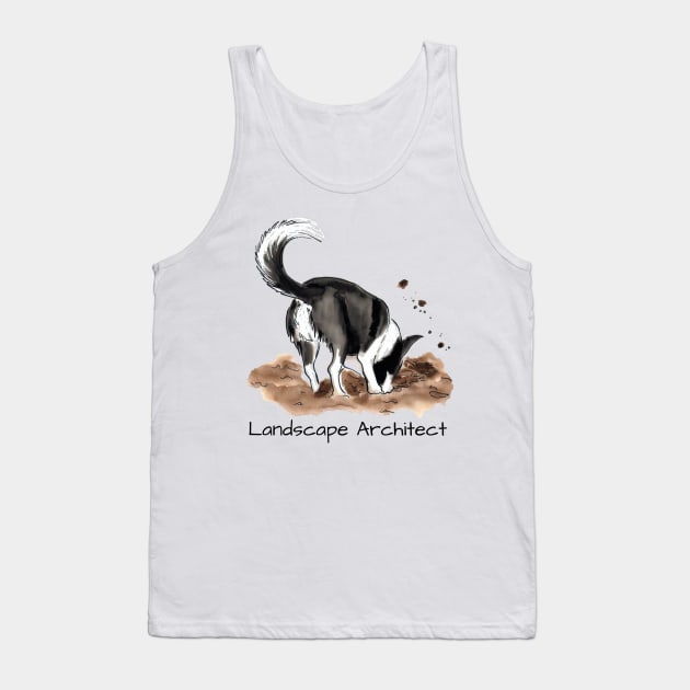 LANDSCAPE ARCHITECT Border Collie Tank Top by ZogDog Pro